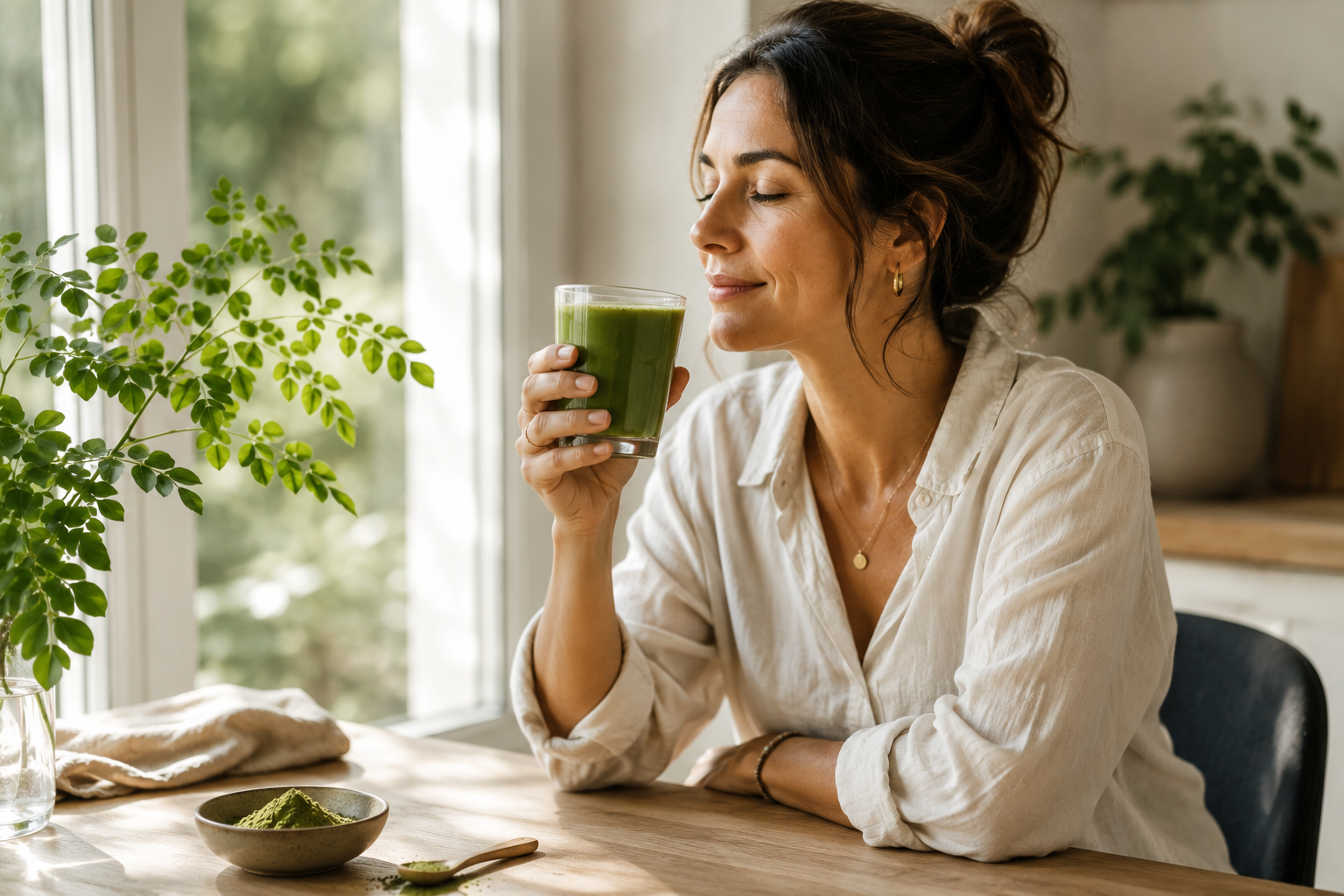 🌿 5 signes que vos hormones sont déséquilibrées après 35 ans …et comment le moringa peut accompagner cette transition naturellement.