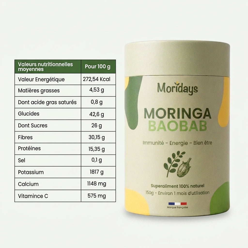 Poudre de Moringa / Baobab